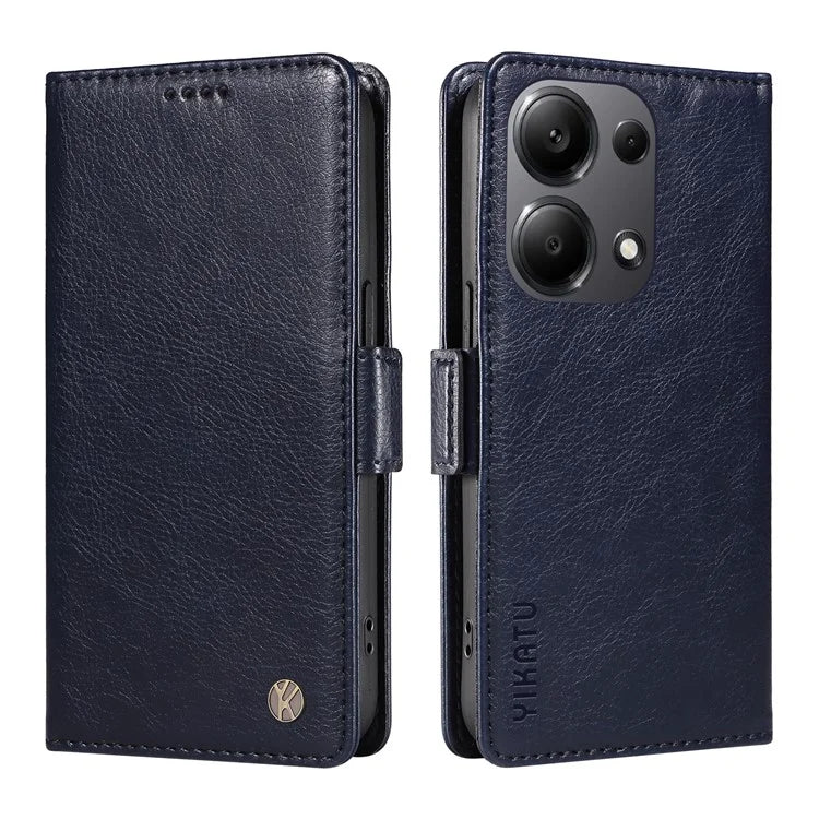 YIKATU YK-007 For Xiaomi Redmi Note 13 Pro 4G / Poco M6 Pro 4G Case Wallet Leather Phone Cover