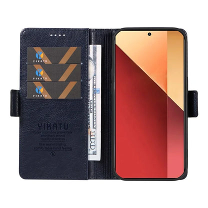 YIKATU YK-007 For Xiaomi Redmi Note 13 Pro 4G / Poco M6 Pro 4G Case Wallet Leather Phone Cover