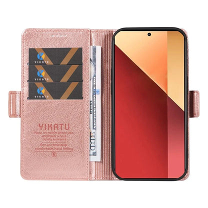 YIKATU YK-007 For Xiaomi Redmi Note 13 Pro 4G / Poco M6 Pro 4G Case Wallet Leather Phone Cover