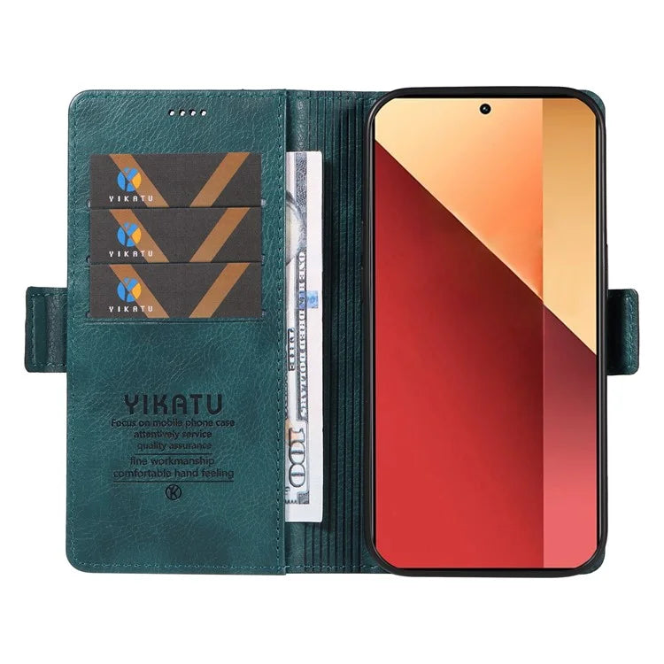 YIKATU YK-007 For Xiaomi Redmi Note 13 Pro 4G / Poco M6 Pro 4G Case Wallet Leather Phone Cover