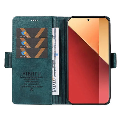 YIKATU YK-007 For Xiaomi Redmi Note 13 Pro 4G / Poco M6 Pro 4G Case Wallet Leather Phone Cover
