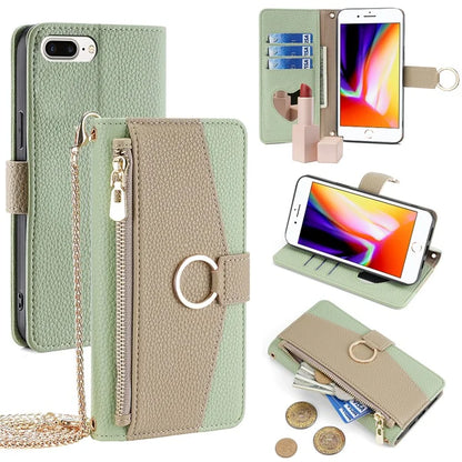For iPhone 7 Plus PU Leather Case Multi-functional Zipper Wallet Phone Bag Cover Stand
