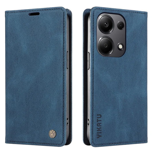 YIKATU YK-004 For Xiaomi Redmi Note 13 Pro 4G / Poco M6 Pro 4G Case Leather Skin-touch Phone Cover
