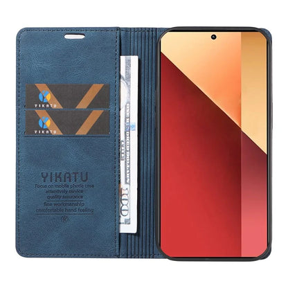 YIKATU YK-004 For Xiaomi Redmi Note 13 Pro 4G / Poco M6 Pro 4G Case Leather Skin-touch Phone Cover