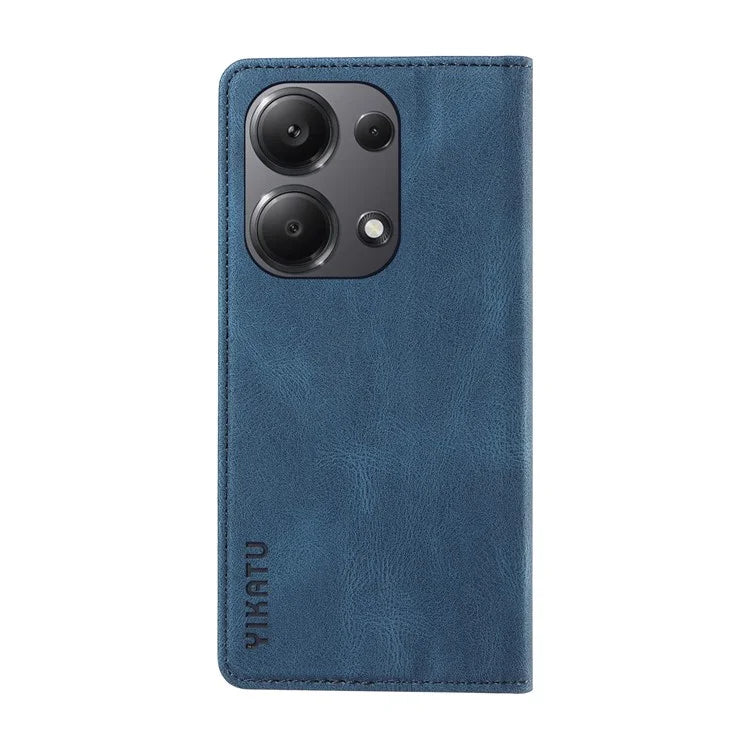 YIKATU YK-004 For Xiaomi Redmi Note 13 Pro 4G / Poco M6 Pro 4G Case Leather Skin-touch Phone Cover