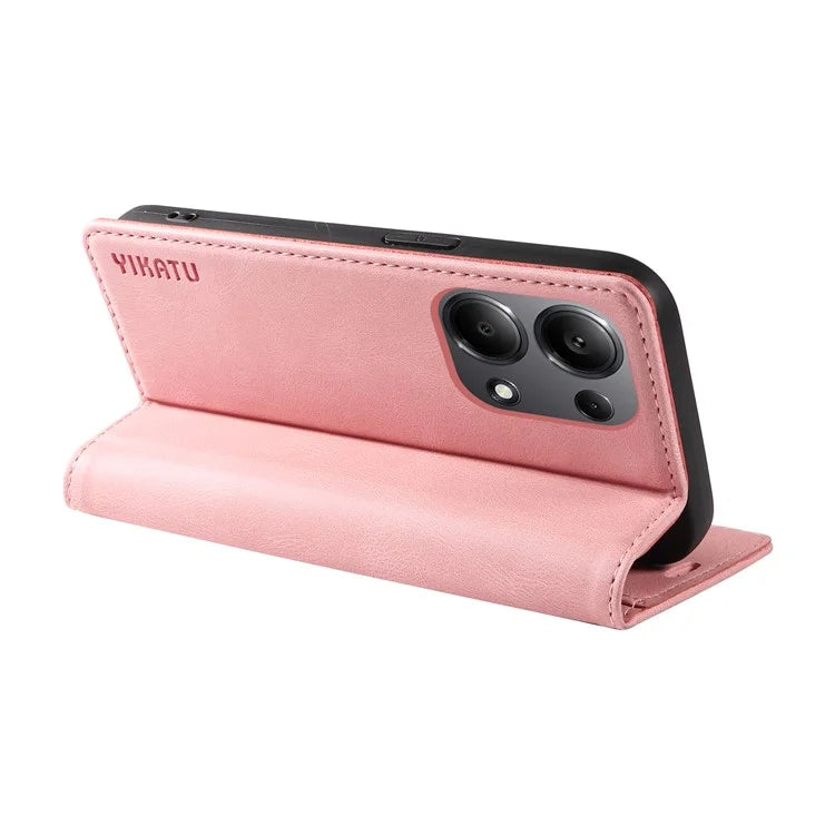 YIKATU YK-004 For Xiaomi Redmi Note 13 Pro 4G / Poco M6 Pro 4G Case Leather Skin-touch Phone Cover
