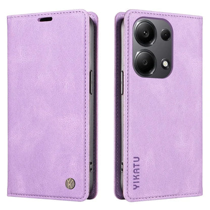 YIKATU YK-004 For Xiaomi Redmi Note 13 Pro 4G / Poco M6 Pro 4G Case Leather Skin-touch Phone Cover