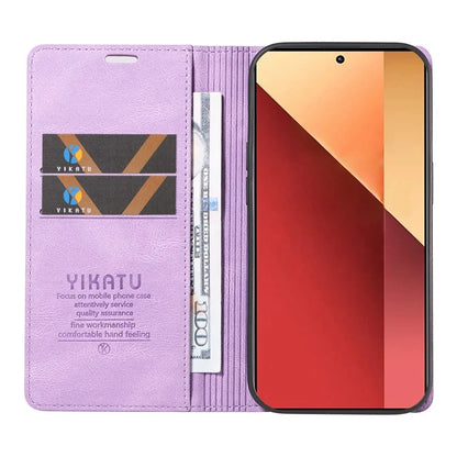YIKATU YK-004 For Xiaomi Redmi Note 13 Pro 4G / Poco M6 Pro 4G Case Leather Skin-touch Phone Cover