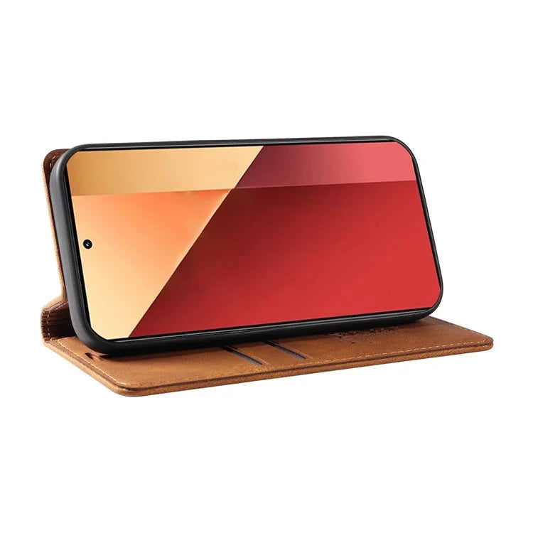 YIKATU YK-004 For Xiaomi Redmi Note 13 Pro 4G / Poco M6 Pro 4G Case Leather Skin-touch Phone Cover