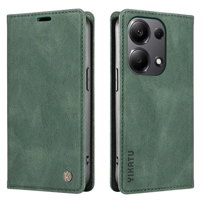 YIKATU YK-004 For Xiaomi Redmi Note 13 Pro 4G / Poco M6 Pro 4G Case Leather Skin-touch Phone Cover