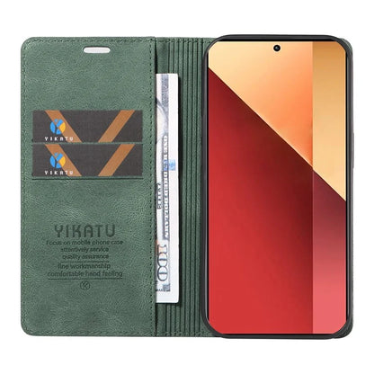 YIKATU YK-004 For Xiaomi Redmi Note 13 Pro 4G / Poco M6 Pro 4G Case Leather Skin-touch Phone Cover