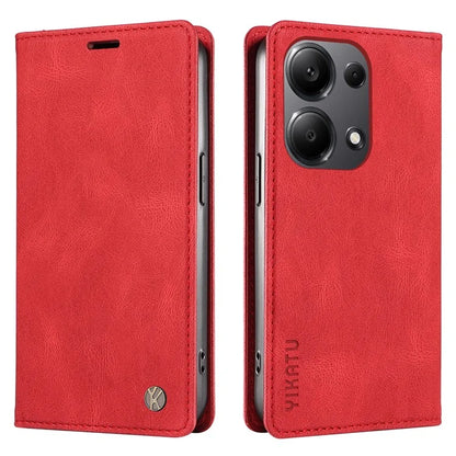YIKATU YK-004 For Xiaomi Redmi Note 13 Pro 4G / Poco M6 Pro 4G Case Leather Skin-touch Phone Cover