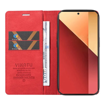 YIKATU YK-004 For Xiaomi Redmi Note 13 Pro 4G / Poco M6 Pro 4G Case Leather Skin-touch Phone Cover