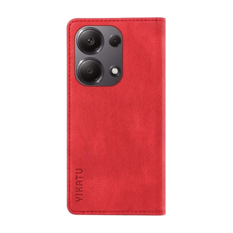 YIKATU YK-004 For Xiaomi Redmi Note 13 Pro 4G / Poco M6 Pro 4G Case Leather Skin-touch Phone Cover