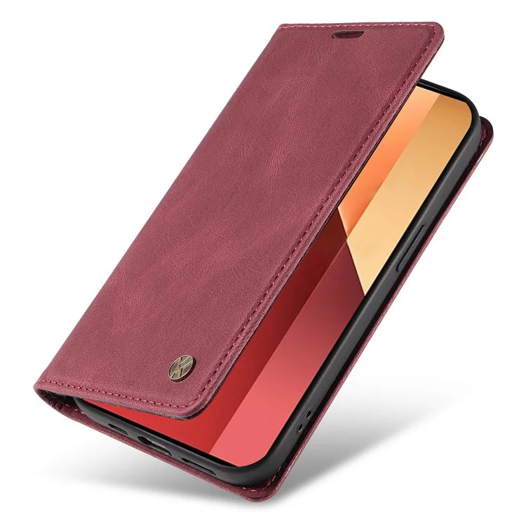YIKATU YK-004 For Xiaomi Redmi Note 13 Pro 4G / Poco M6 Pro 4G Case Leather Skin-touch Phone Cover