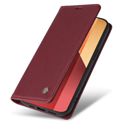 YIKATU YK-001 For Xiaomi Redmi Note 13 Pro 4G / Poco M6 Pro 4G Case Magnetic Absorption PU Leather Cover