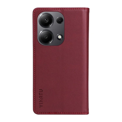 YIKATU YK-001 For Xiaomi Redmi Note 13 Pro 4G / Poco M6 Pro 4G Case Magnetic Absorption PU Leather Cover