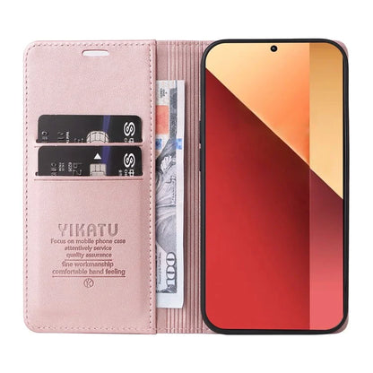 YIKATU YK-001 For Xiaomi Redmi Note 13 Pro 4G / Poco M6 Pro 4G Case Magnetic Absorption PU Leather Cover