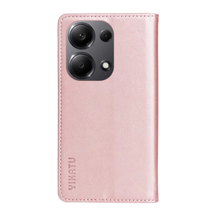 YIKATU YK-001 For Xiaomi Redmi Note 13 Pro 4G / Poco M6 Pro 4G Case Magnetic Absorption PU Leather Cover