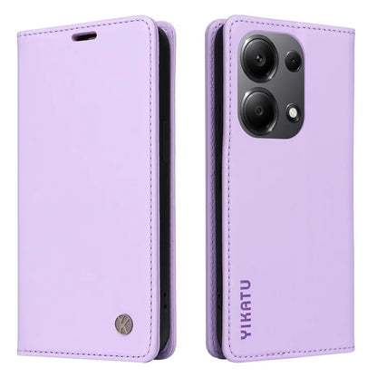 YIKATU YK-001 For Xiaomi Redmi Note 13 Pro 4G / Poco M6 Pro 4G Case Magnetic Absorption PU Leather Cover