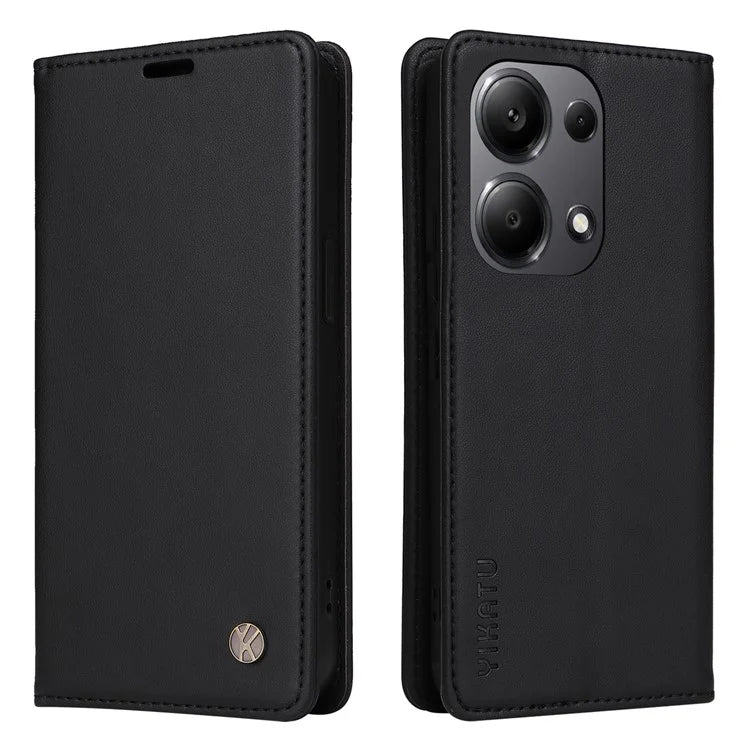 YIKATU YK-001 For Xiaomi Redmi Note 13 Pro 4G / Poco M6 Pro 4G Case Magnetic Absorption PU Leather Cover