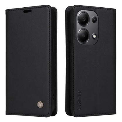 YIKATU YK-001 For Xiaomi Redmi Note 13 Pro 4G / Poco M6 Pro 4G Case Magnetic Absorption PU Leather Cover