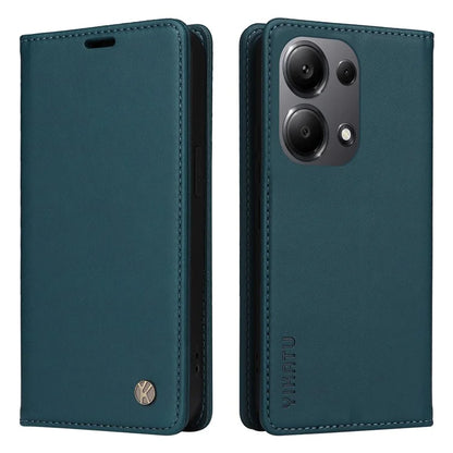 YIKATU YK-001 For Xiaomi Redmi Note 13 Pro 4G / Poco M6 Pro 4G Case Magnetic Absorption PU Leather Cover