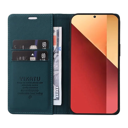 YIKATU YK-001 For Xiaomi Redmi Note 13 Pro 4G / Poco M6 Pro 4G Case Magnetic Absorption PU Leather Cover