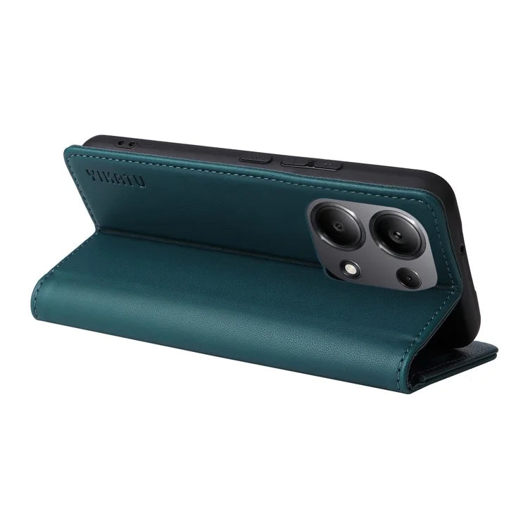 YIKATU YK-001 For Xiaomi Redmi Note 13 Pro 4G / Poco M6 Pro 4G Case Magnetic Absorption PU Leather Cover