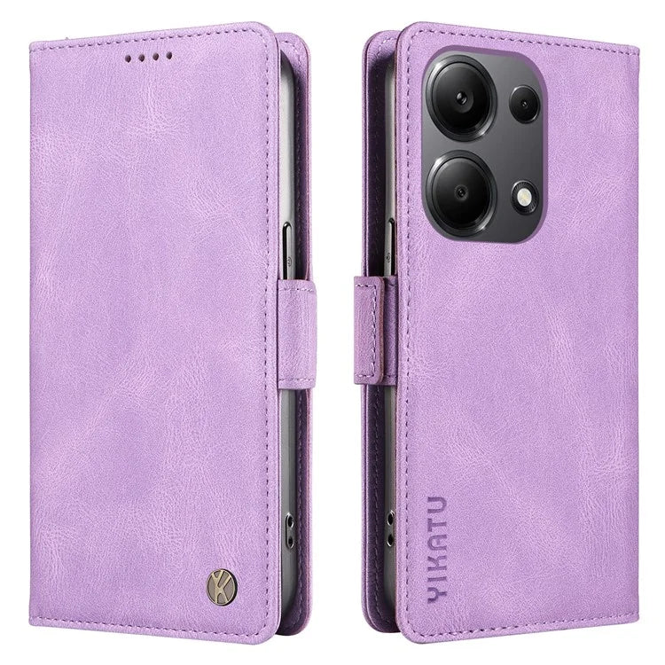 YIKATU YK-005 For Xiaomi Redmi Note 13 Pro 4G / Poco M6 Pro 4G Case Wallet Flip Phone Cover