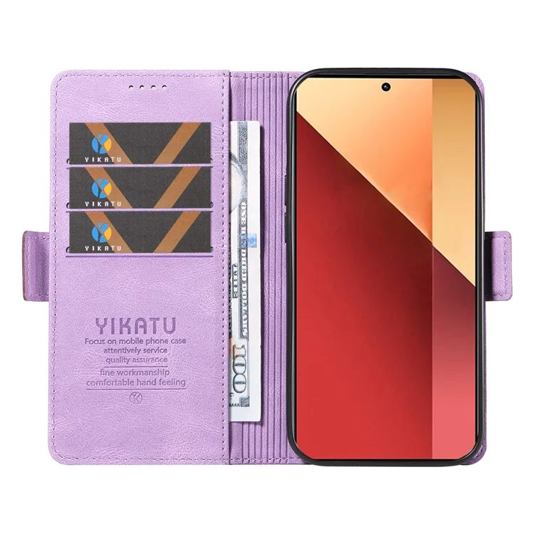 YIKATU YK-005 For Xiaomi Redmi Note 13 Pro 4G / Poco M6 Pro 4G Case Wallet Flip Phone Cover