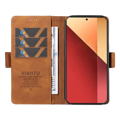 YIKATU YK-005 For Xiaomi Redmi Note 13 Pro 4G / Poco M6 Pro 4G Case Wallet Flip Phone Cover