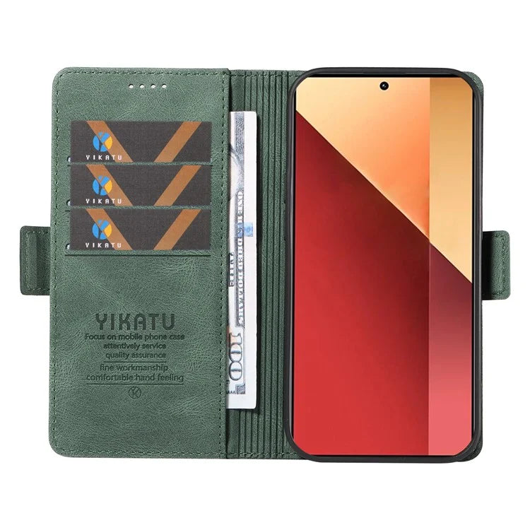YIKATU YK-005 For Xiaomi Redmi Note 13 Pro 4G / Poco M6 Pro 4G Case Wallet Flip Phone Cover