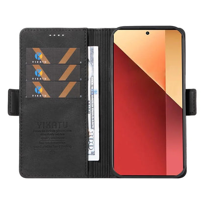YIKATU YK-005 For Xiaomi Redmi Note 13 Pro 4G / Poco M6 Pro 4G Case Wallet Flip Phone Cover