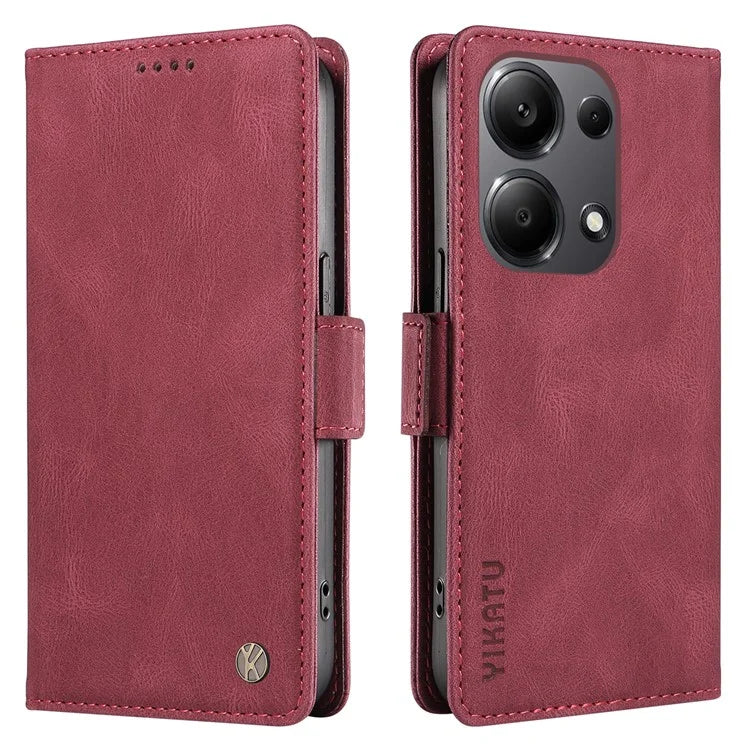YIKATU YK-005 For Xiaomi Redmi Note 13 Pro 4G / Poco M6 Pro 4G Case Wallet Flip Phone Cover