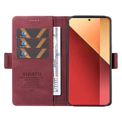 YIKATU YK-005 For Xiaomi Redmi Note 13 Pro 4G / Poco M6 Pro 4G Case Wallet Flip Phone Cover