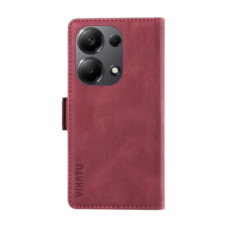YIKATU YK-005 For Xiaomi Redmi Note 13 Pro 4G / Poco M6 Pro 4G Case Wallet Flip Phone Cover
