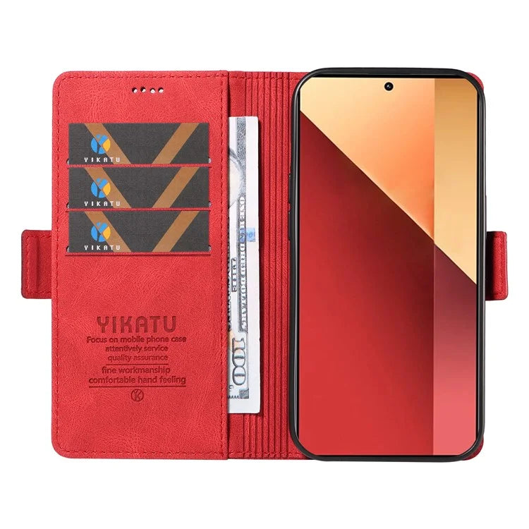 YIKATU YK-005 For Xiaomi Redmi Note 13 Pro 4G / Poco M6 Pro 4G Case Wallet Flip Phone Cover