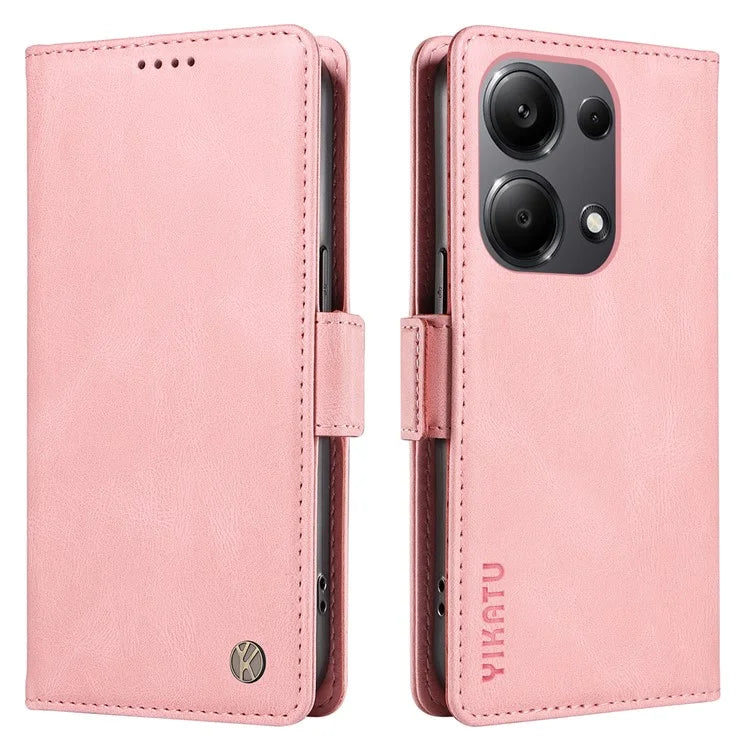 YIKATU YK-005 For Xiaomi Redmi Note 13 Pro 4G / Poco M6 Pro 4G Case Wallet Flip Phone Cover