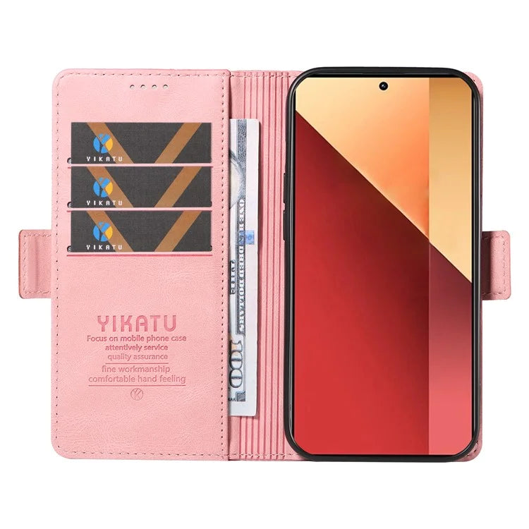 YIKATU YK-005 For Xiaomi Redmi Note 13 Pro 4G / Poco M6 Pro 4G Case Wallet Flip Phone Cover