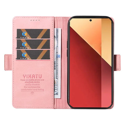 YIKATU YK-005 For Xiaomi Redmi Note 13 Pro 4G / Poco M6 Pro 4G Case Wallet Flip Phone Cover