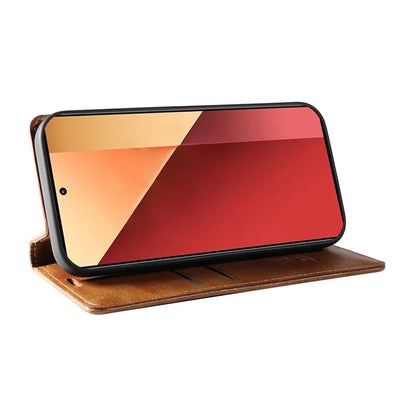 YIKATU YK-006 For Xiaomi Redmi Note 13 Pro 4G / Poco M6 Pro 4G Case Flip Wallet Phone Cover Litchi Texture