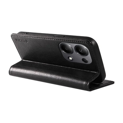 YIKATU YK-006 For Xiaomi Redmi Note 13 Pro 4G / Poco M6 Pro 4G Case Flip Wallet Phone Cover Litchi Texture
