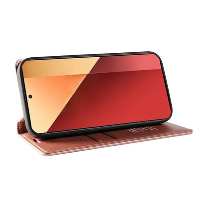 YIKATU YK-006 For Xiaomi Redmi Note 13 Pro 4G / Poco M6 Pro 4G Case Flip Wallet Phone Cover Litchi Texture