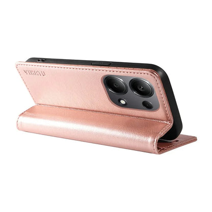 YIKATU YK-006 For Xiaomi Redmi Note 13 Pro 4G / Poco M6 Pro 4G Case Flip Wallet Phone Cover Litchi Texture