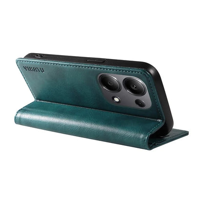 YIKATU YK-006 For Xiaomi Redmi Note 13 Pro 4G / Poco M6 Pro 4G Case Flip Wallet Phone Cover Litchi Texture