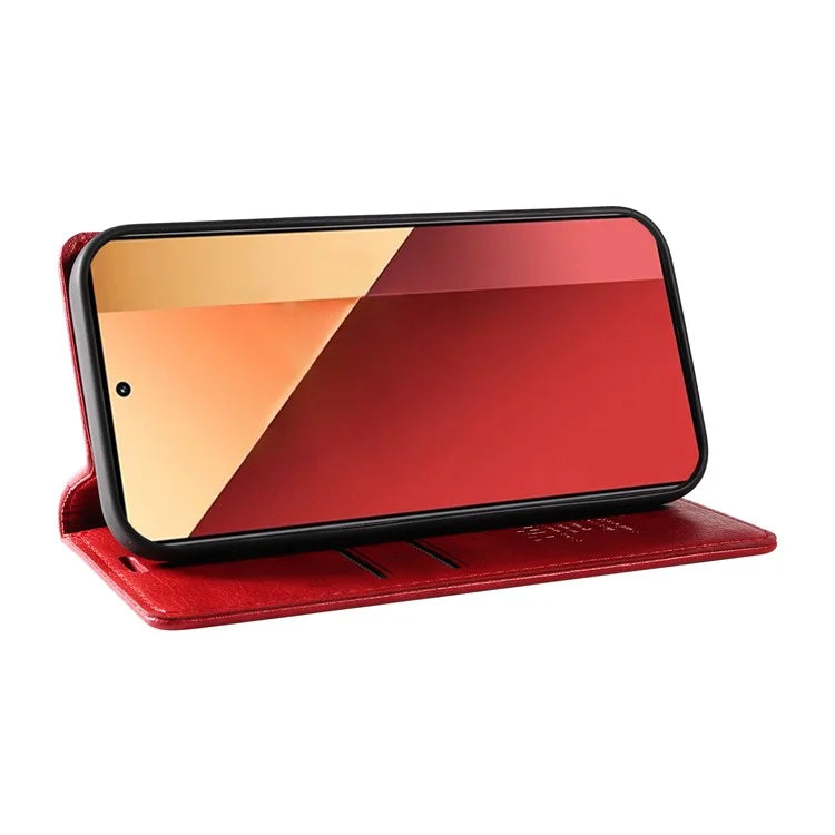 YIKATU YK-006 For Xiaomi Redmi Note 13 Pro 4G / Poco M6 Pro 4G Case Flip Wallet Phone Cover Litchi Texture