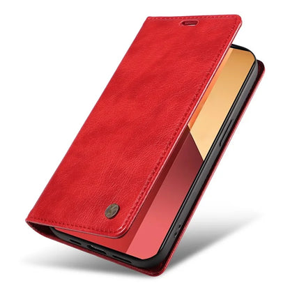 YIKATU YK-006 For Xiaomi Redmi Note 13 Pro 4G / Poco M6 Pro 4G Case Flip Wallet Phone Cover Litchi Texture
