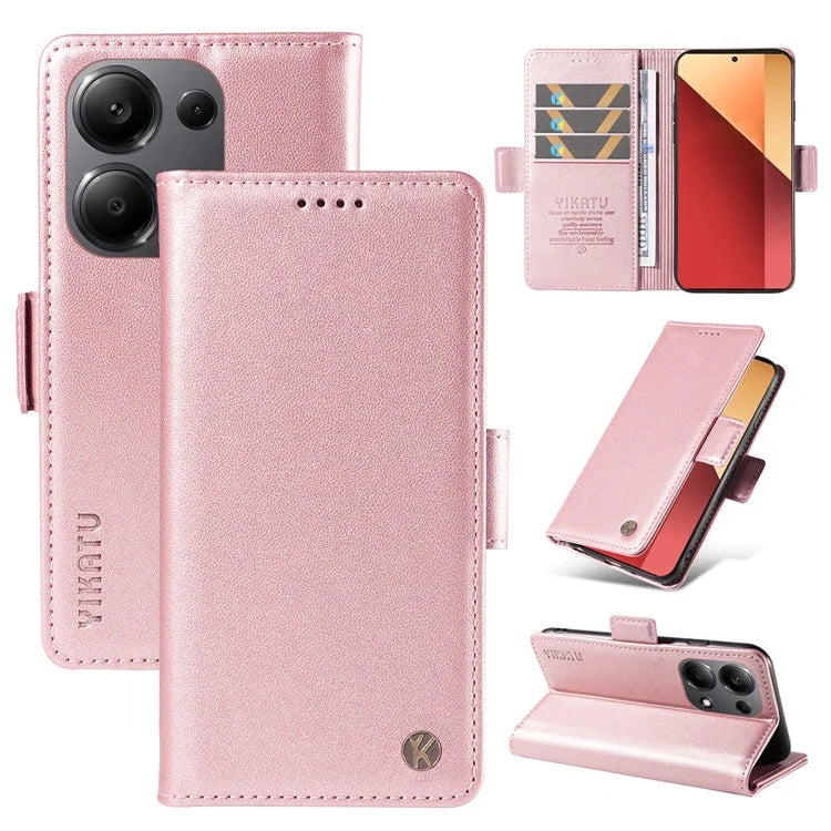 YIKATU YK-003 For Xiaomi Redmi Note 13 Pro 4G / Poco M6 Pro 4G Phone Case Stand Magnetic Protect Cover