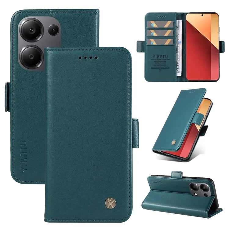 YIKATU YK-003 For Xiaomi Redmi Note 13 Pro 4G / Poco M6 Pro 4G Phone Case Stand Magnetic Protect Cover